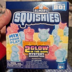 Elmer's Squishies Glow Mystery Characters Kids Toy - Multicolor